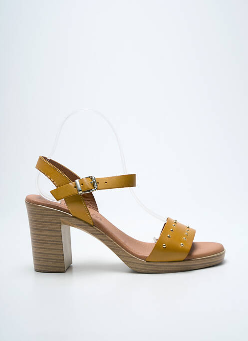 Sandales/Nu pieds jaune EVA FRUTOS femme
