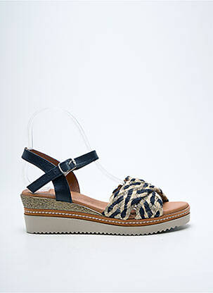 Sandales/nu pieds matière lisse talon de 4 à 6cm noir EVA FRUTOS femme