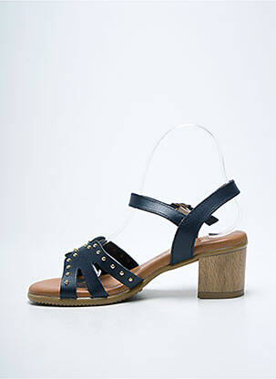 Sandales/nu pieds matière lisse talon de 4 à 6cm noir EVA FRUTOS femme