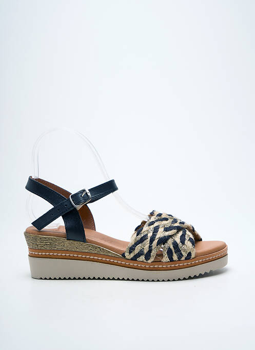 Sandales/nu pieds matière lisse talon de 4 à 6cm noir EVA FRUTOS femme