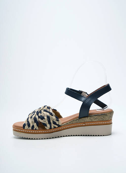 Sandales/nu pieds matière lisse talon de 4 à 6cm noir EVA FRUTOS femme
