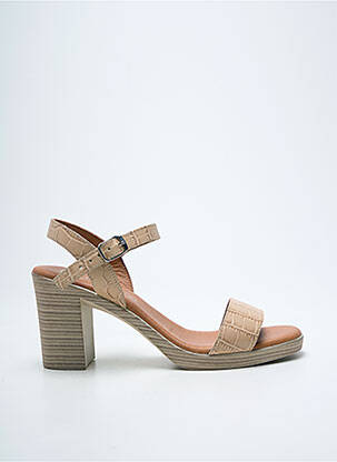 Sandales/nu pieds talon bottier talon de 7 à 9cm beige EVA FRUTOS femme