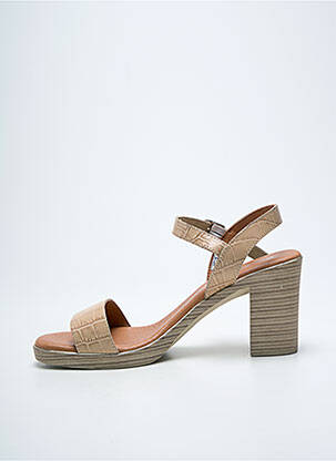 Sandales/nu pieds talon bottier talon de 7 à 9cm beige EVA FRUTOS femme