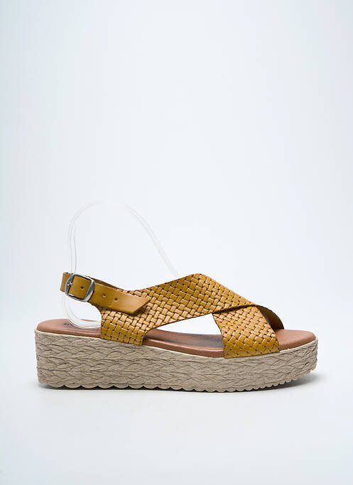 Sandales/Nu pieds jaune EVA FRUTOS femme
