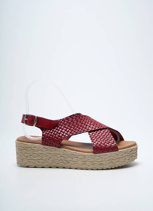 Sandales/Nu pieds rouge EVA FRUTOS femme