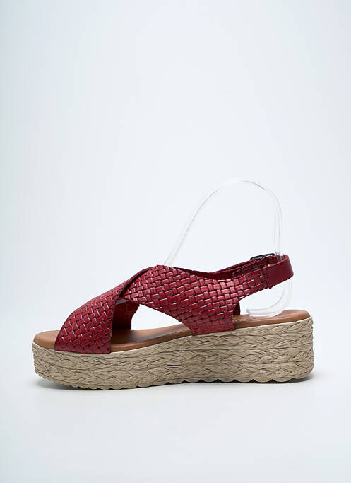 Sandales/Nu pieds rouge EVA FRUTOS femme