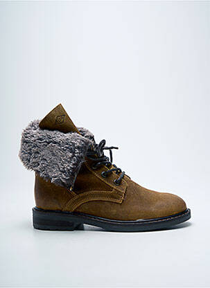 Bottines/boots nubuck talon plat jusqu'à 3cm marron PALLADIUM femme