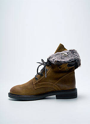Bottines/boots nubuck talon plat jusqu'à 3cm marron PALLADIUM femme