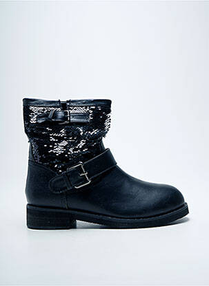 Bottines/boots matière lisse talon plat jusqu'à 3cm noir FRANCESCO MILANO femme