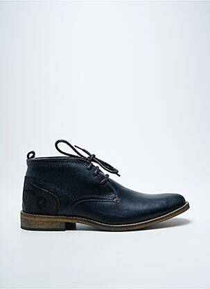 Bottines/boots matière lisse talon bas marron BULLBOXER homme