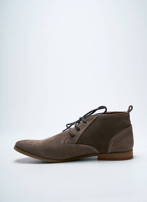 Bottines/boots fermeture lacets talon bas marron BULLBOXER homme