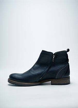 Bottines/boots fermeture zippée talon bas noir BULLBOXER homme