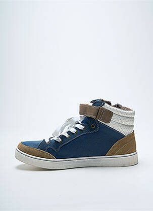 Baskets fermeture zip et lacets bout rond bleu BULLBOXER homme