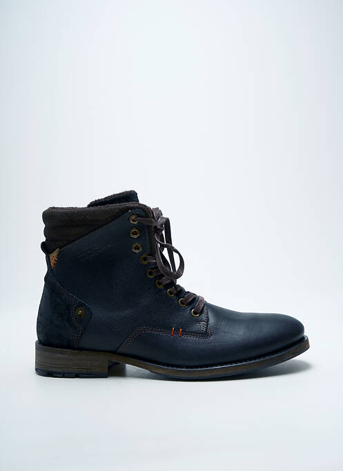 Bottines/boots fermeture lacets talon bas noir BULLBOXER homme