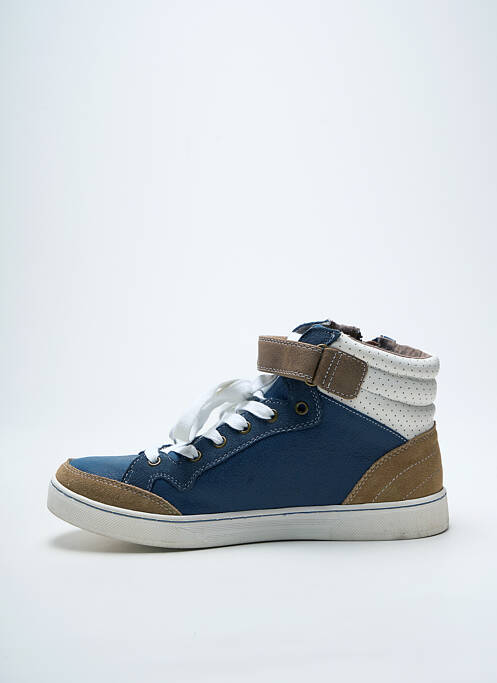 Baskets fermeture zip et lacets bout rond bleu BULLBOXER homme