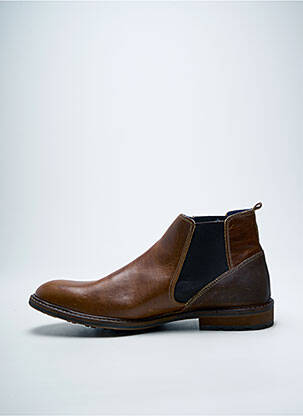 Bottines/boots bout rond talon bas marron BULLBOXER homme