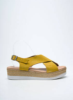 Sandales/Nu pieds jaune EVA FRUTOS femme