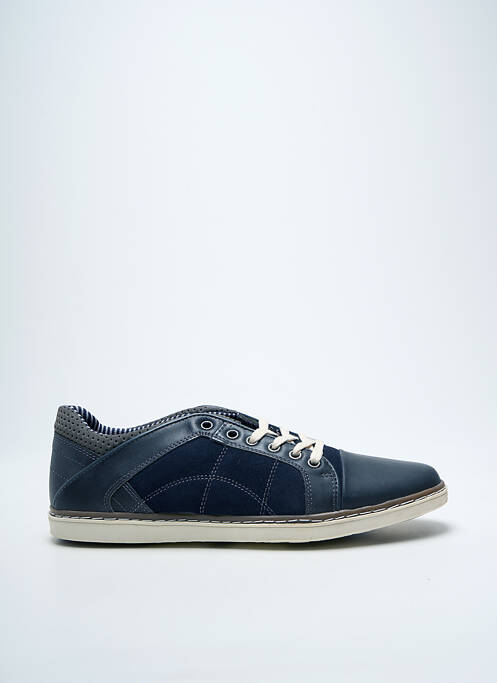 Baskets tissage satiné bout rond bleu BULLBOXER homme