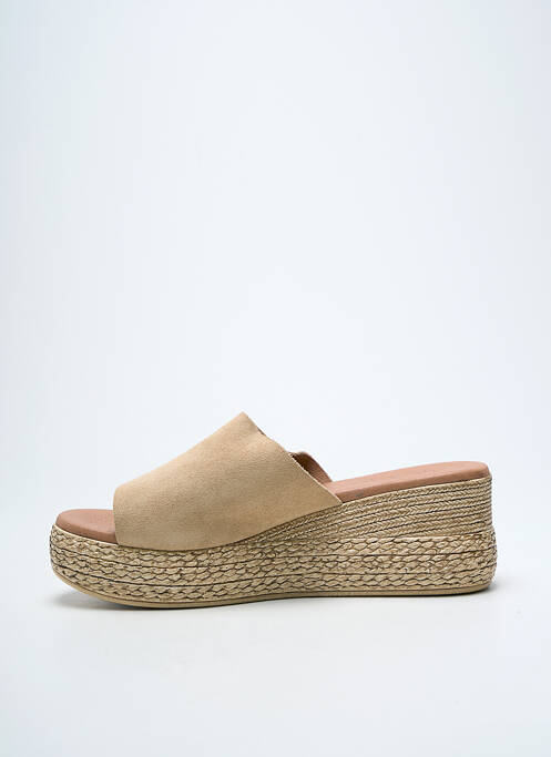 Mules/Sabots beige EVA FRUTOS femme