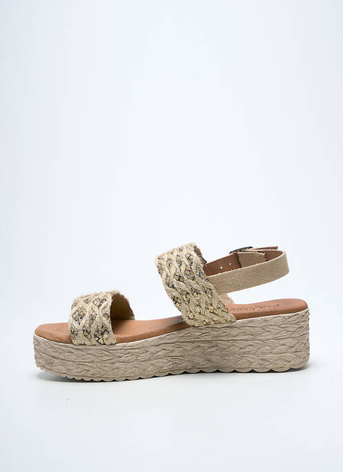 Sandales/Nu pieds beige EVA FRUTOS femme