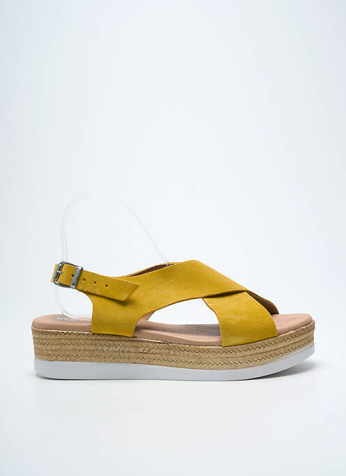 Sandales/Nu pieds jaune EVA FRUTOS femme