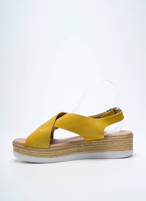 Sandales/Nu pieds jaune EVA FRUTOS femme