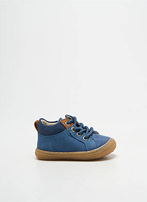 Bottillons nubuck bout rond bleu BELLAMY garçon