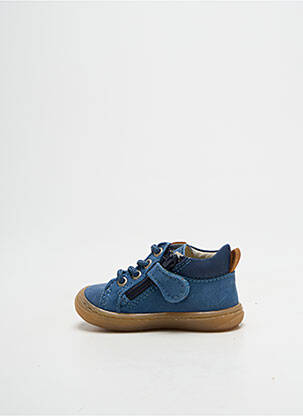 Bottillons nubuck bout rond bleu BELLAMY garçon