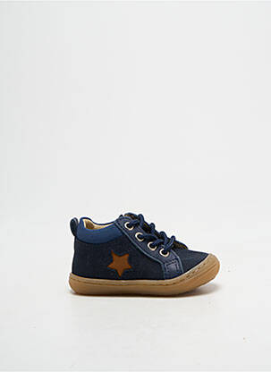 Bottillons fermeture lacets bout rond bleu BELLAMY garçon