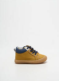 Bottillons fermeture zip et lacets bout rond jaune BELLAMY garcon