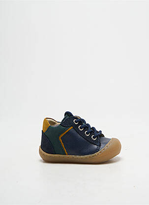 Bottillons fermeture lacets bout rond bleu BELLAMY garçon