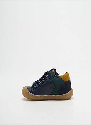 Bottillons fermeture lacets bout rond bleu BELLAMY garçon