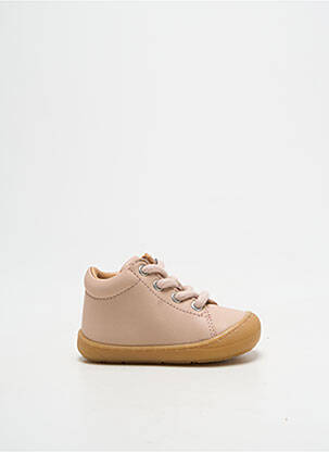 Bottillons fermeture lacets bout rond rose TELYOH fille