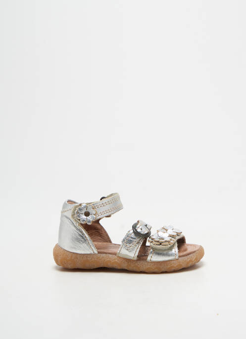 Sandales/Nu pieds argent BISGAARD fille