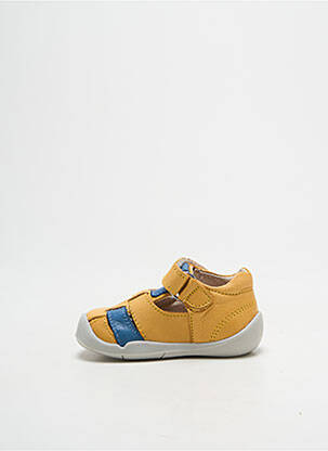 Sandales/nu pieds bout rond bout rond jaune KICKERS garçon