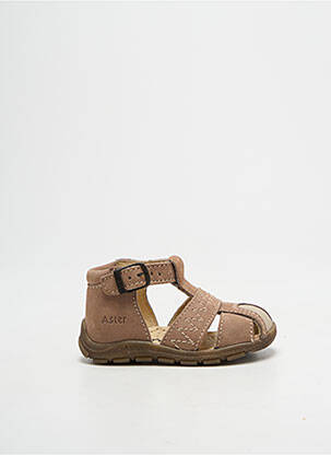 Sandales/nu pieds fermeture boucle(s) bout rond marron ASTER garcon