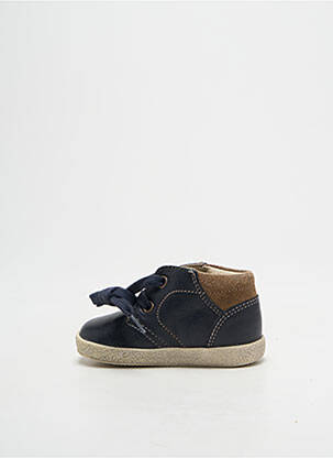 Baskets fermeture lacets bout rond bleu FALCOTTO garcon