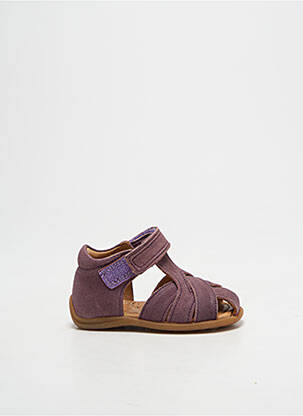 Sandales/nu pieds bout rond bout rond violet BISGAARD enfant