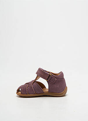 Sandales/nu pieds bout rond bout rond violet BISGAARD enfant