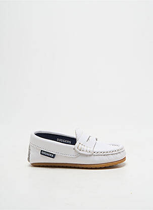Mocassins bout rond bout rond blanc DIGGERS garçon
