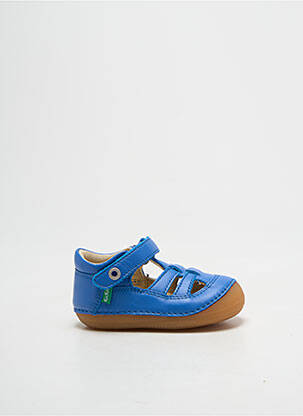 Sandales/nu pieds semelle amovible bout rond bleu clair KICKERS garcon
