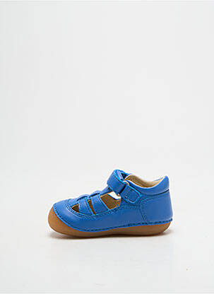 Sandales/nu pieds semelle amovible bout rond bleu clair KICKERS garçon