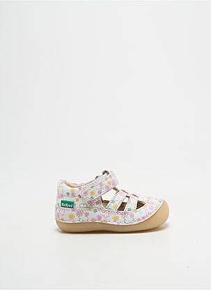 Sandales/Nu pieds blanc KICKERS fille