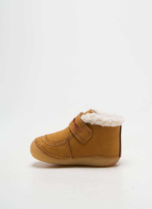 Bottillons fourrée bout rond marron KICKERS garcon