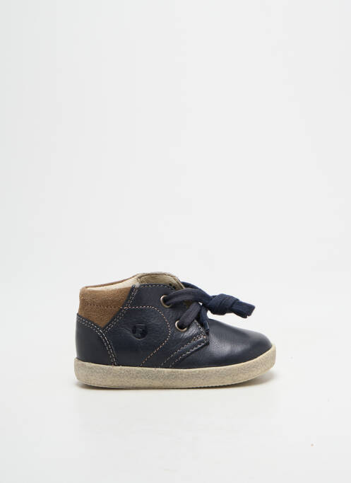 Baskets fermeture lacets bout rond bleu FALCOTTO garcon