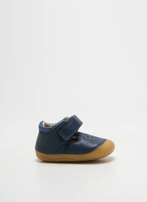 Bottillons fermeture scratch bout rond bleu ASTER garcon