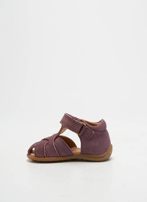 Sandales/nu pieds bout rond bout rond violet BISGAARD enfant