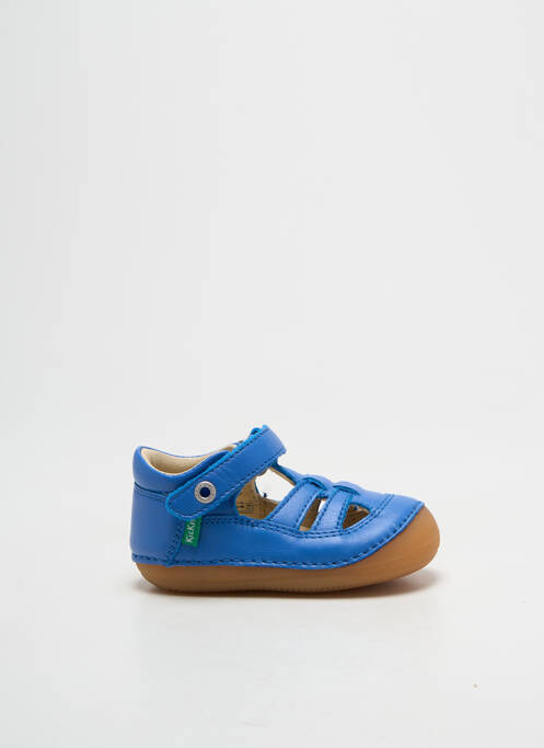 Sandales/nu pieds semelle amovible bout rond bleu clair KICKERS garcon