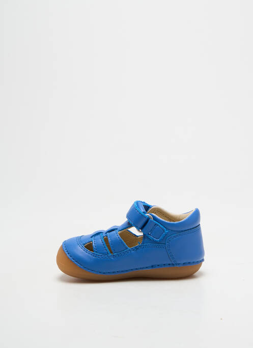 Sandales/nu pieds semelle amovible bout rond bleu clair KICKERS garcon