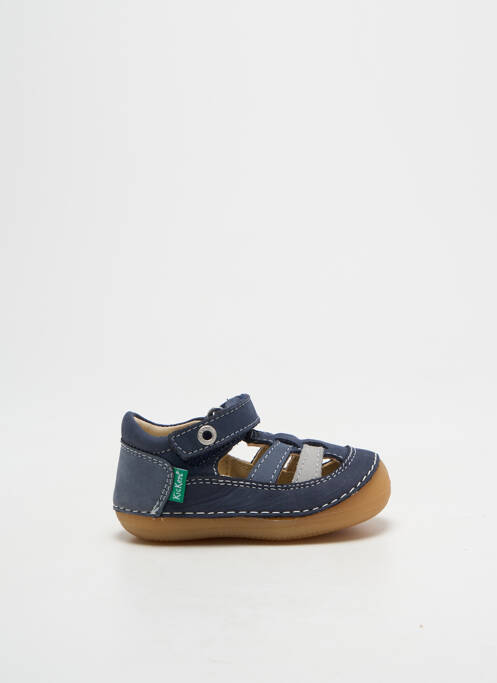 Sandales/nu pieds bout rond bout rond bleu KICKERS garcon
